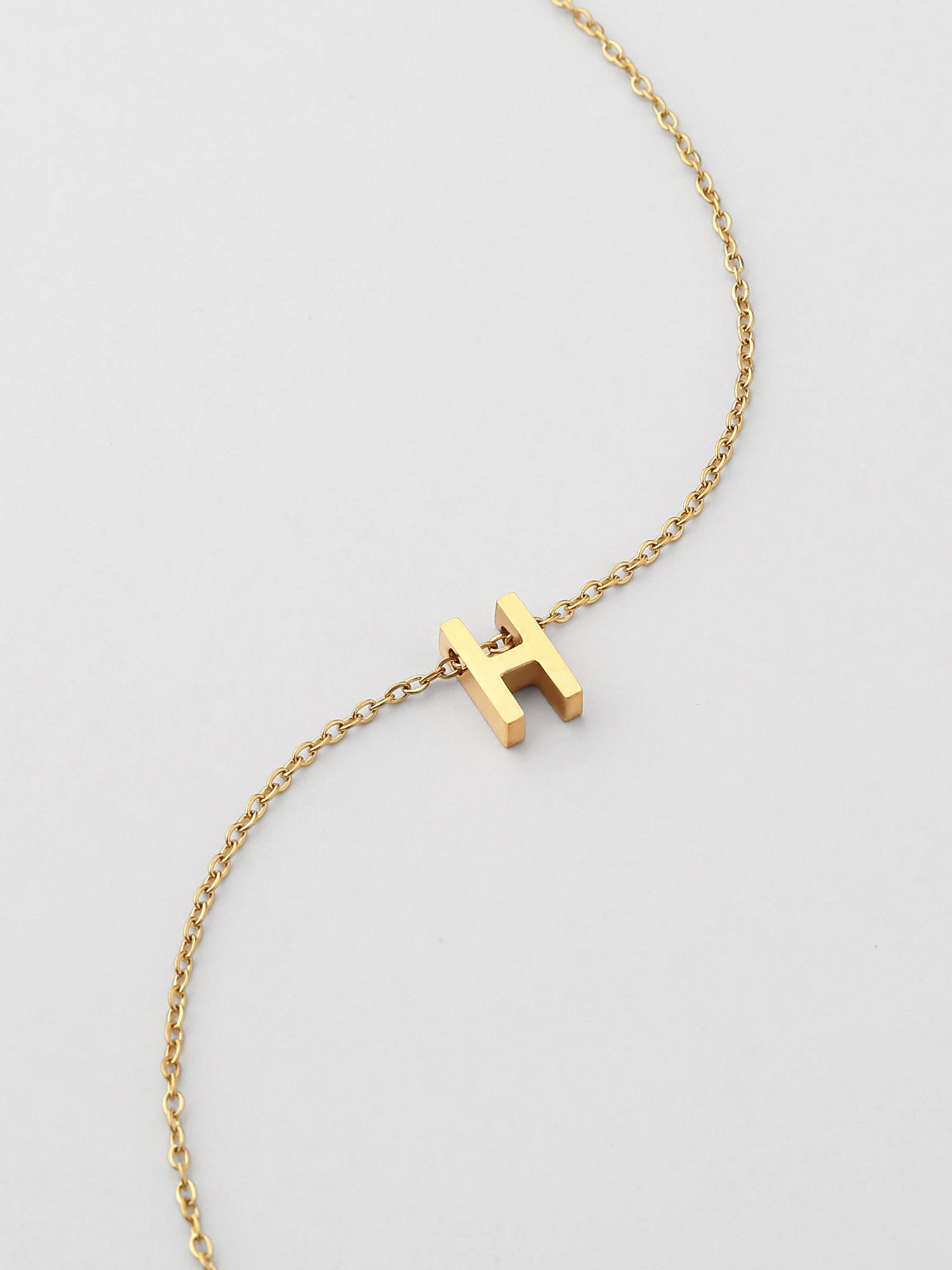 Colar Inicial H Dourado