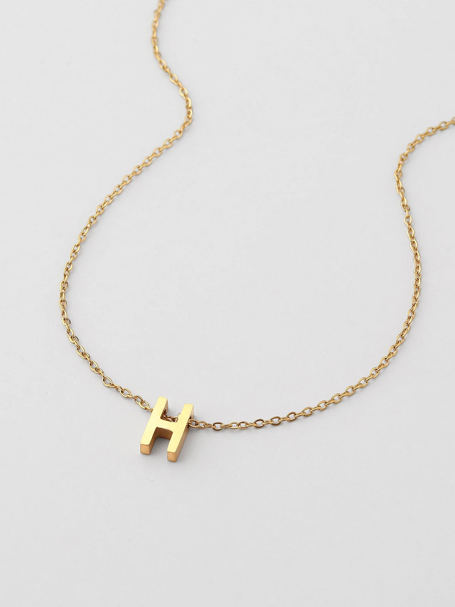 Colar Inicial H Dourado