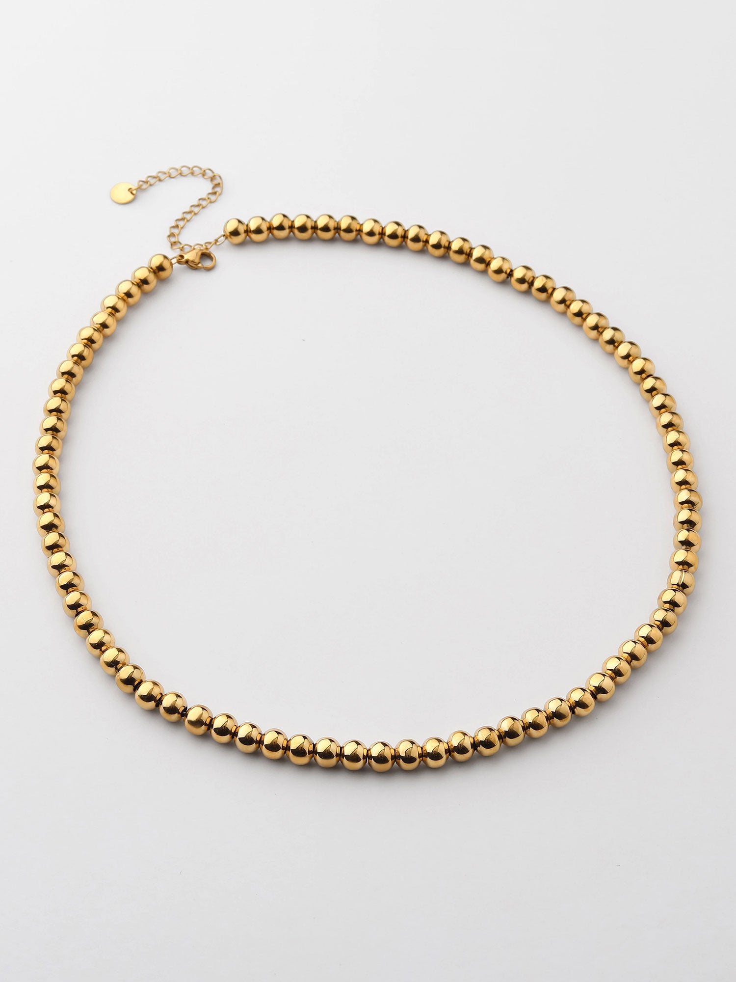 Colar Bolas Dourado XL