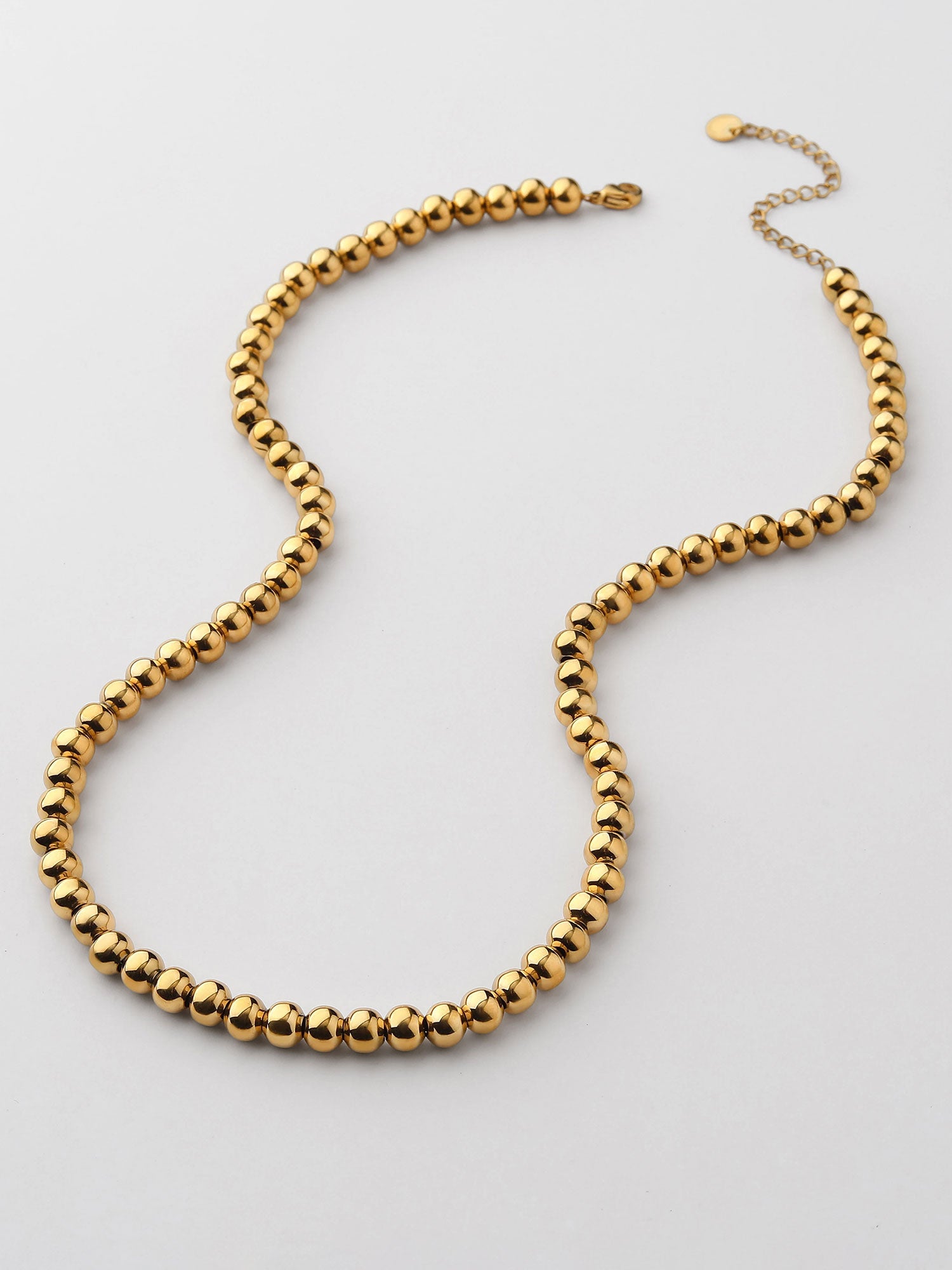 Colar Bolas Dourado XL