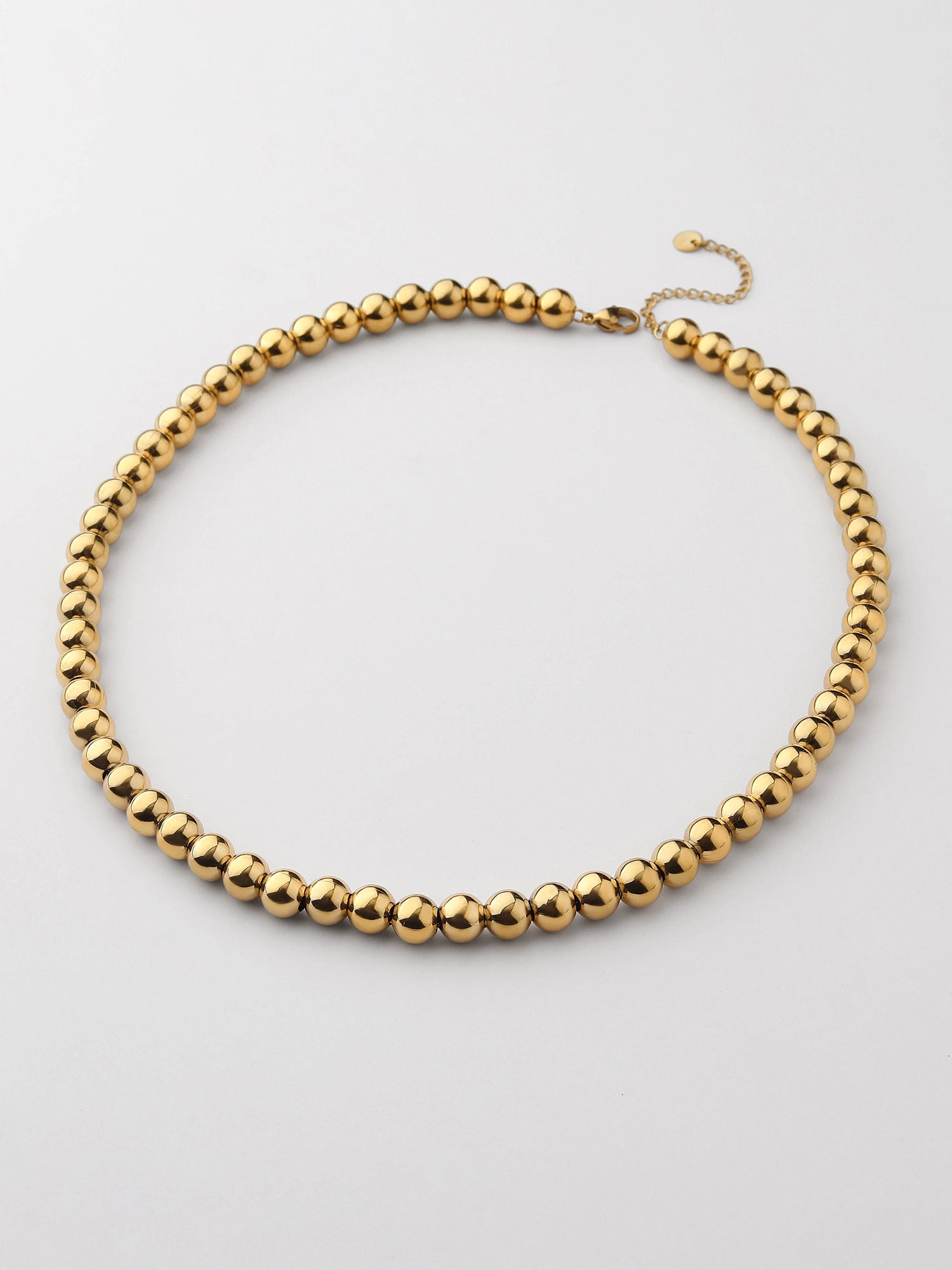 Colar Bolas Dourado Delicado