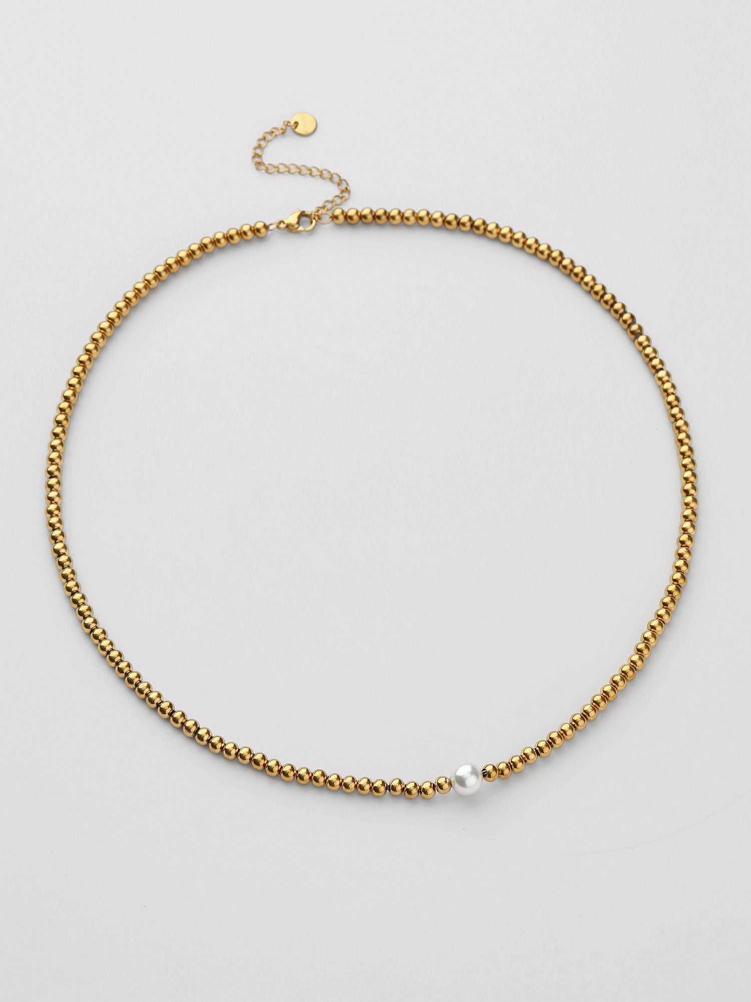 Colar Belora Pérola Dourado Intemporal