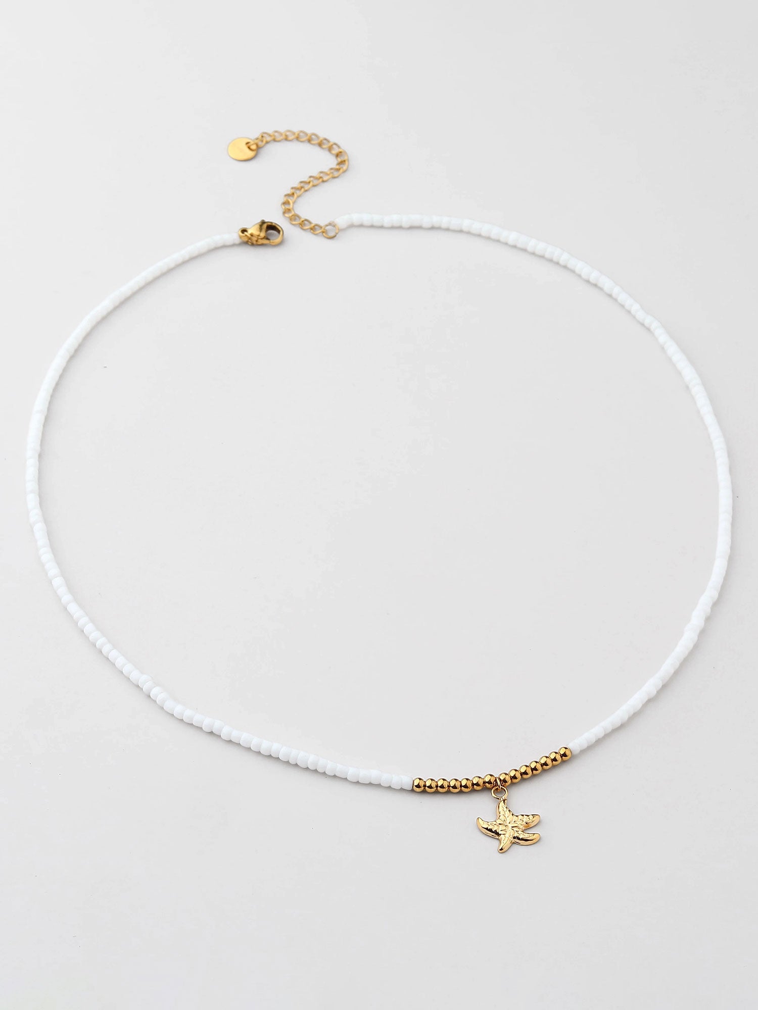 Colar de pérola Dourado estrela-do-mar