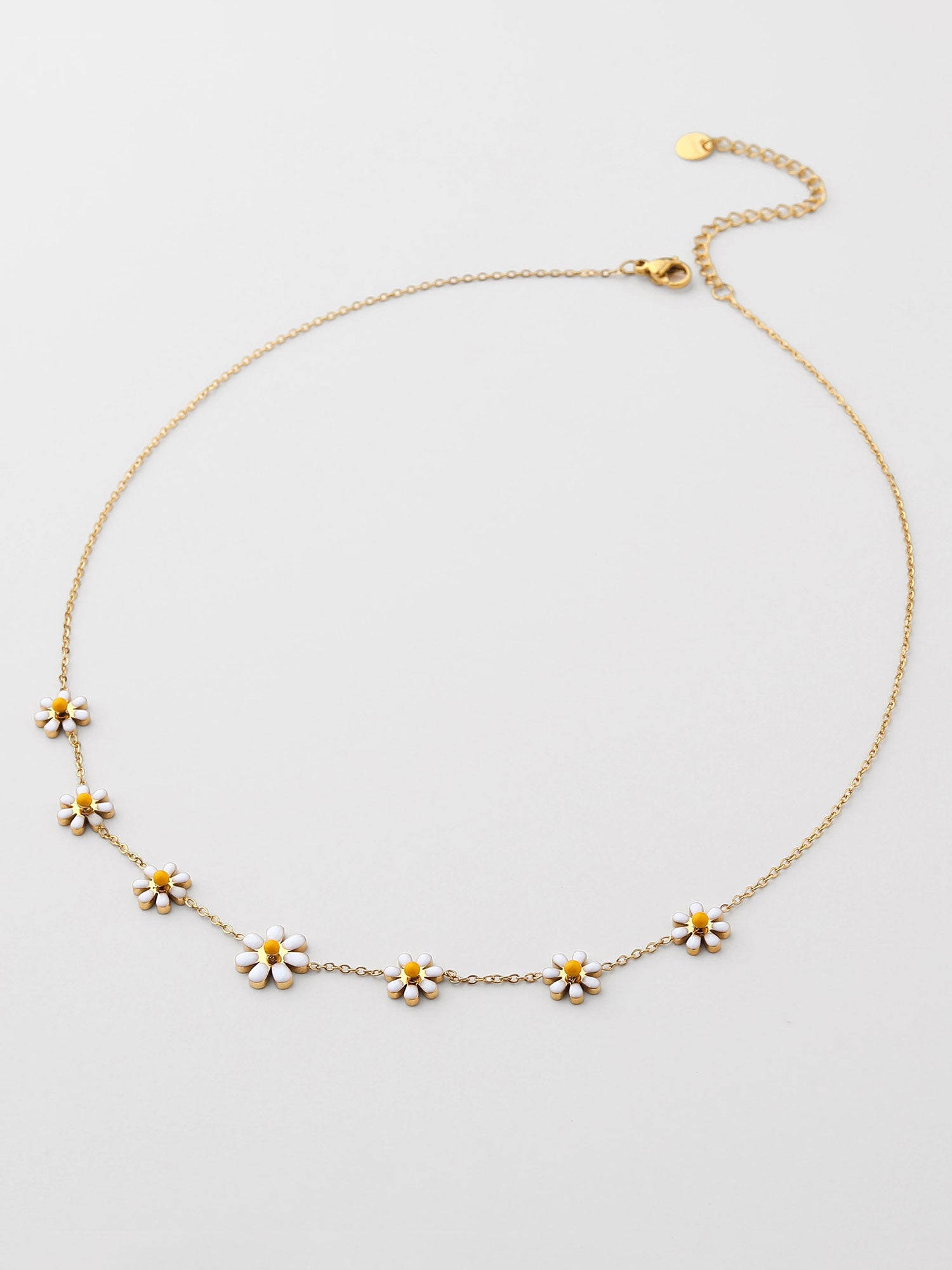 Colar flor margarida Dourado
