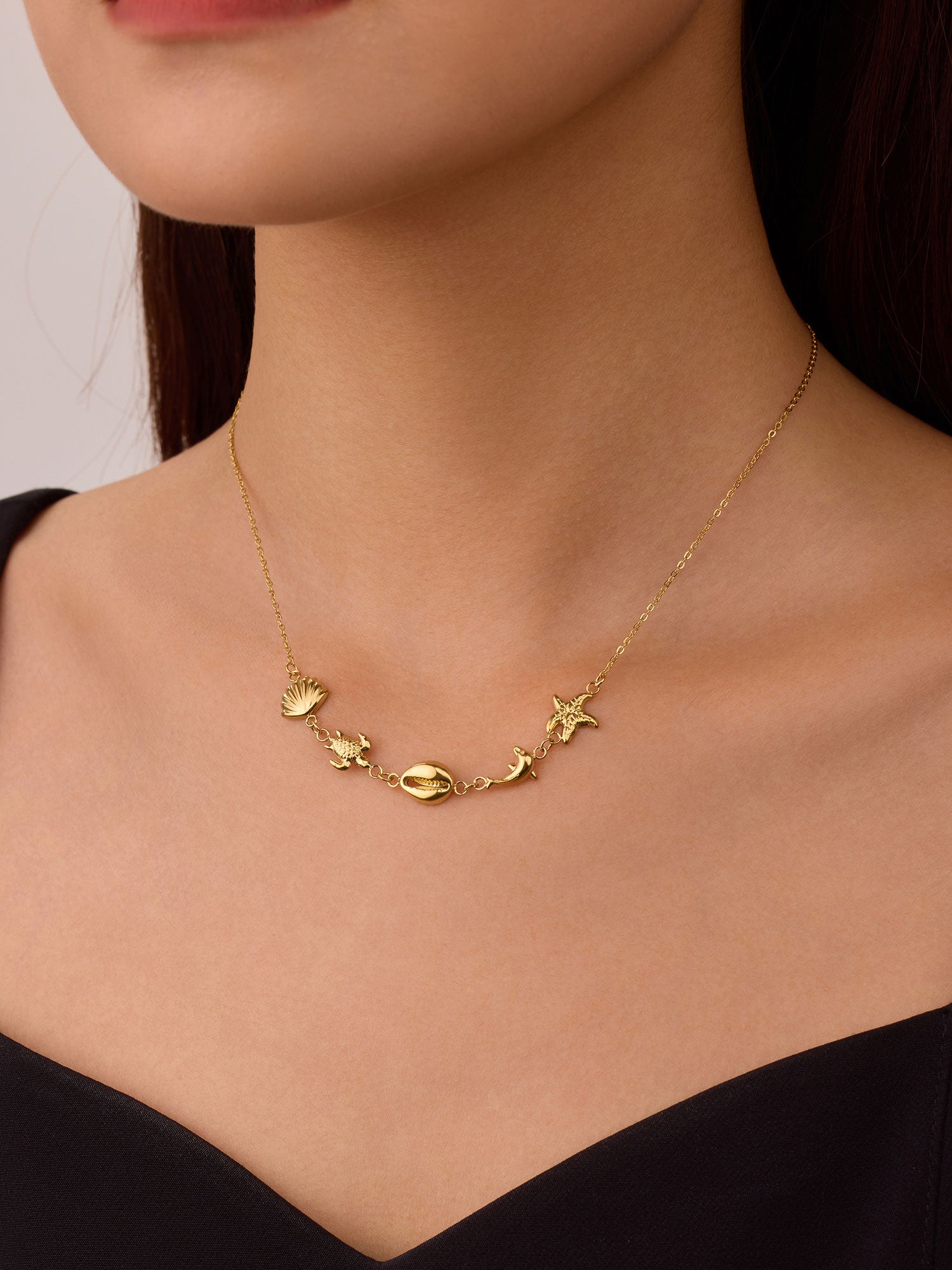 Colar design praia Dourado