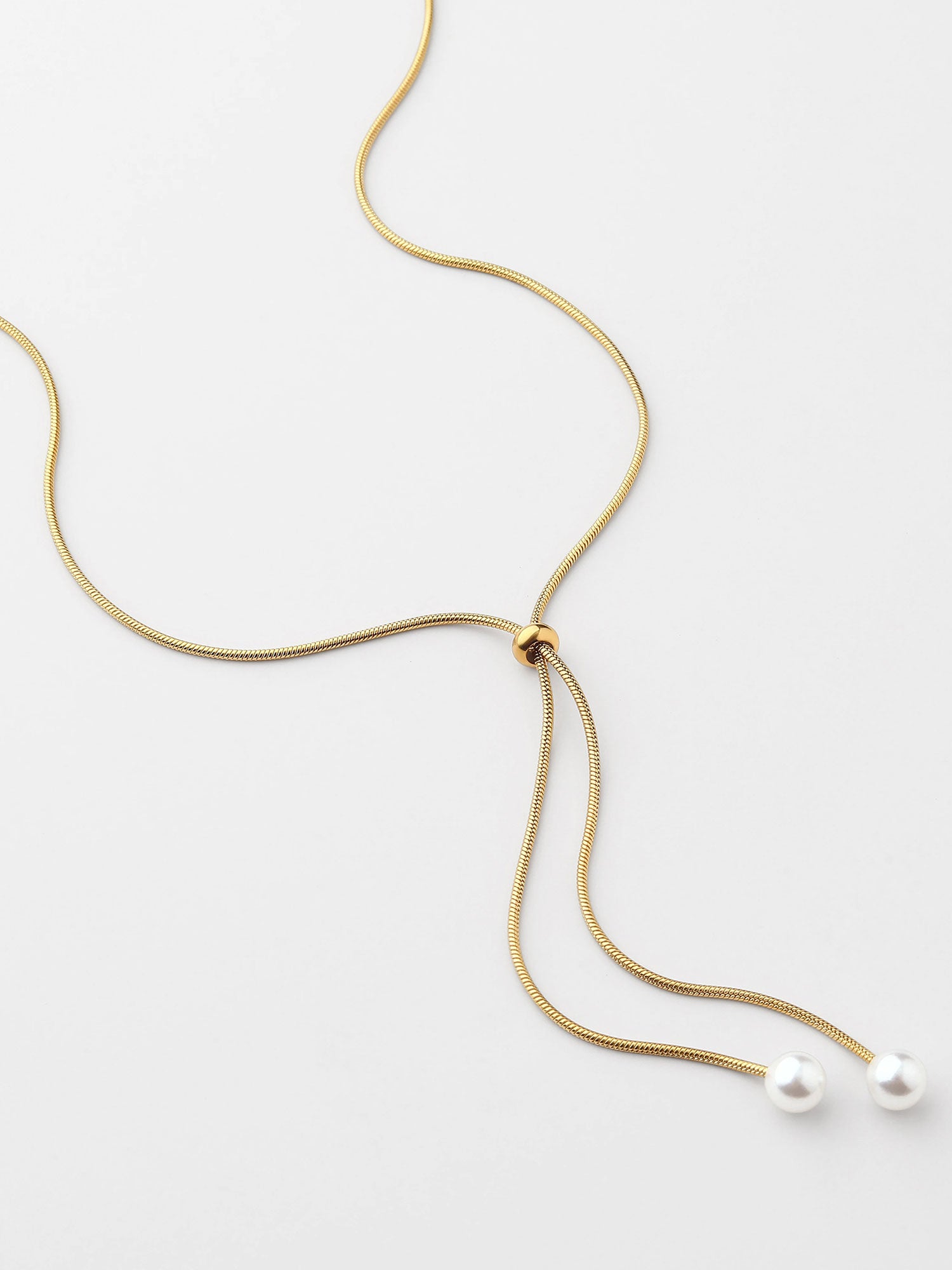 Colar modelo Y Dourado