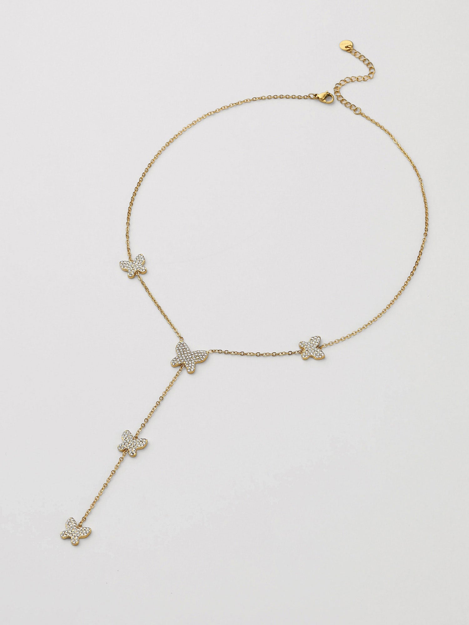 Colar Corae Mariposa Zircónia Dourado