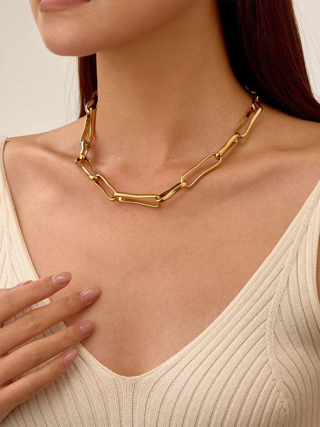 Colar Velmira Elos Dourado