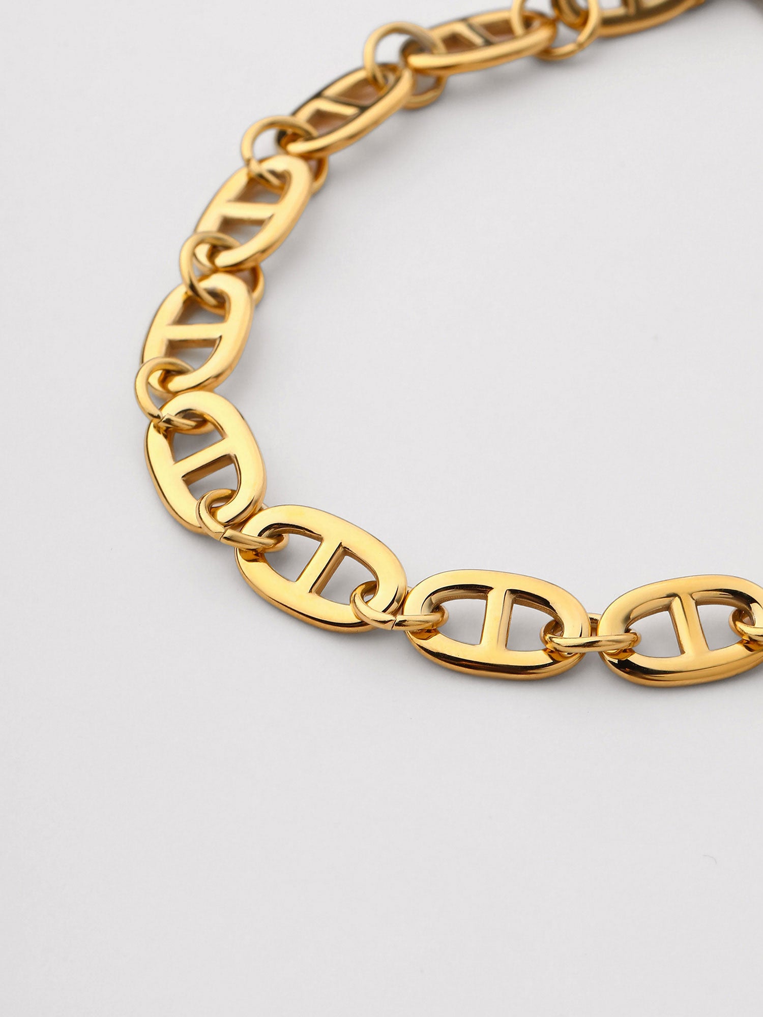 Pulseiras de corrente Arlena Elos Corrente Dourado