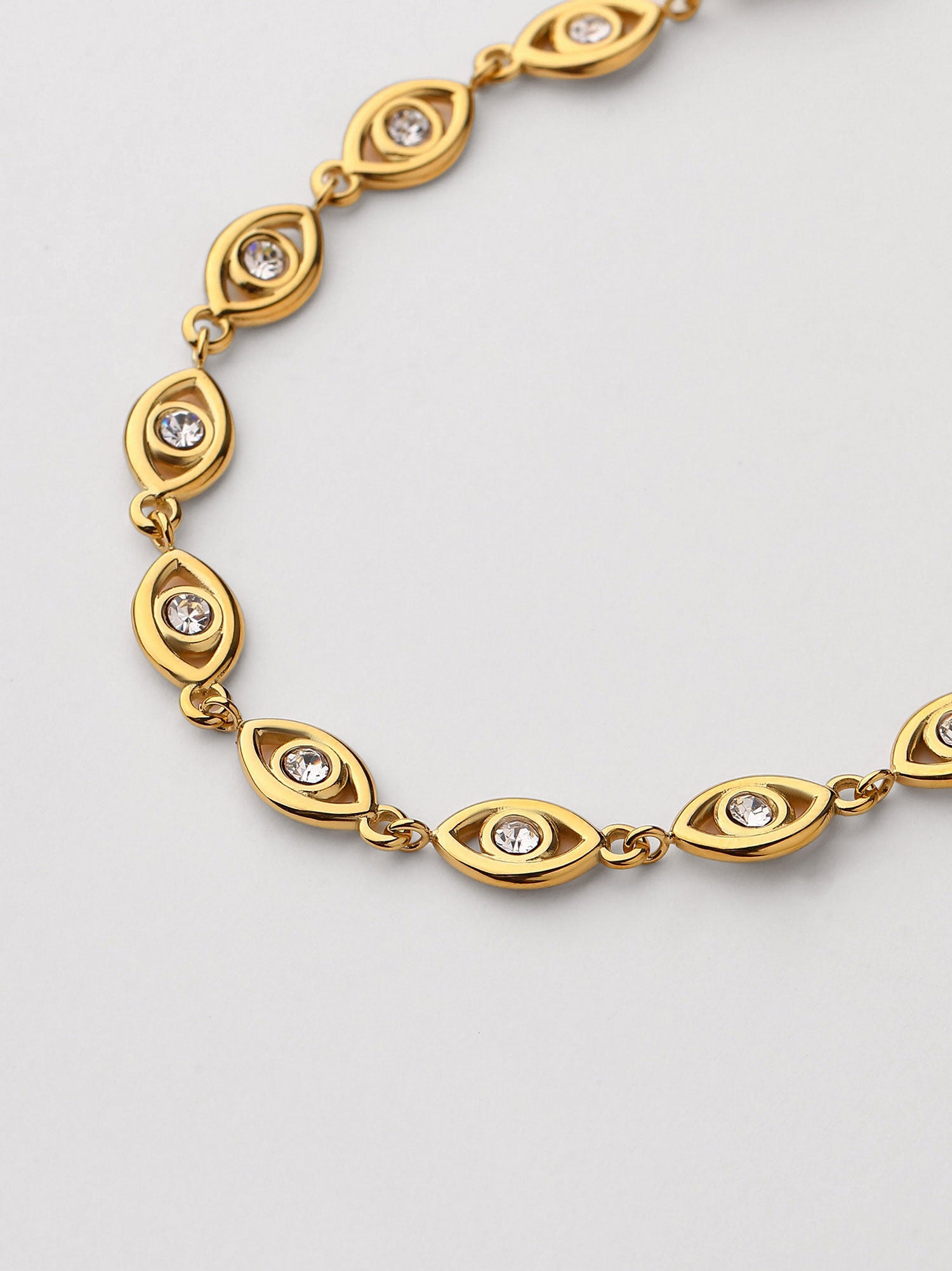 Pulseiras de corrente Anira Corrente Zircónias Dourado
