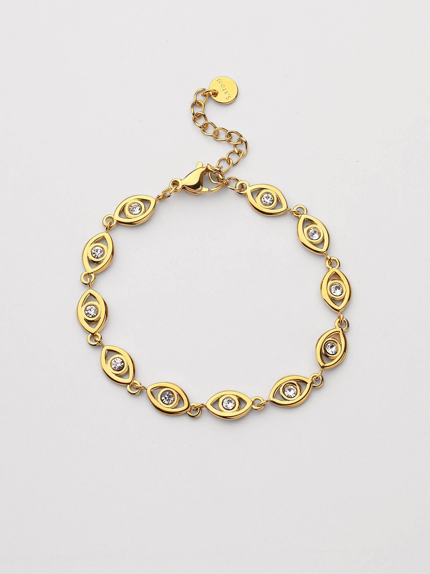 Pulseiras de corrente Anira Corrente Zircónias Dourado