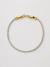 Pulseiras de corrente Zircónias Zinia Dourado