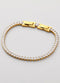 Pulseira de zircónias branca dorada