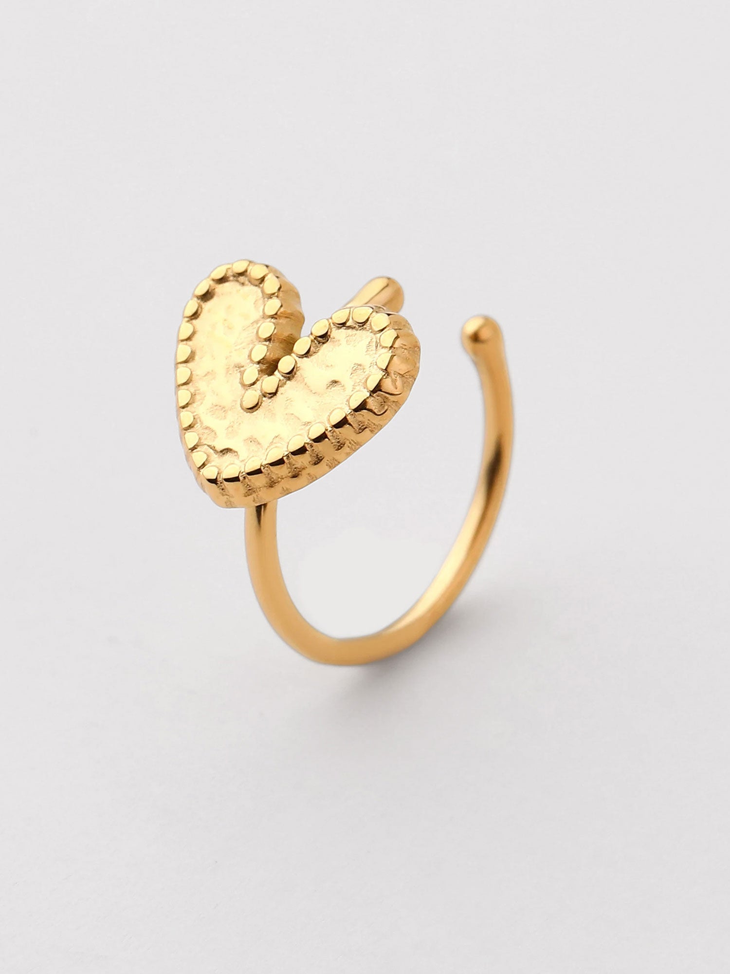 Ear cuff coração Maris dourado