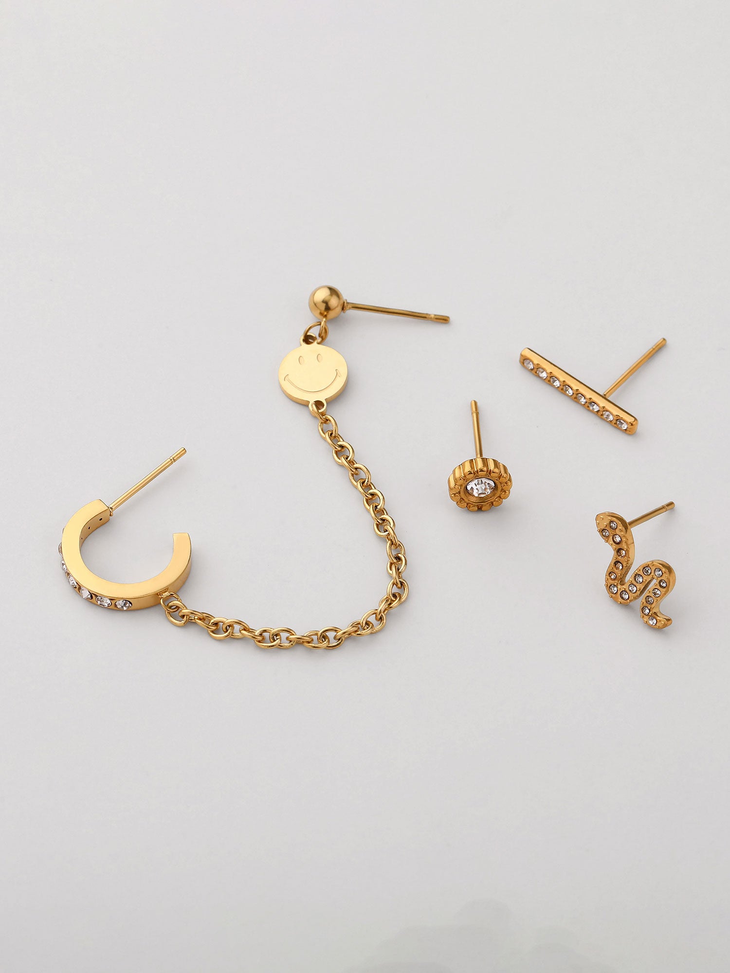 Mix de ear cuffs Leora dourados