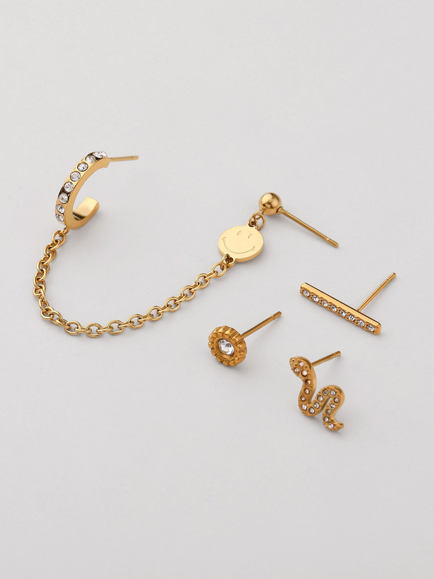Mix de ear cuffs Leora dourados