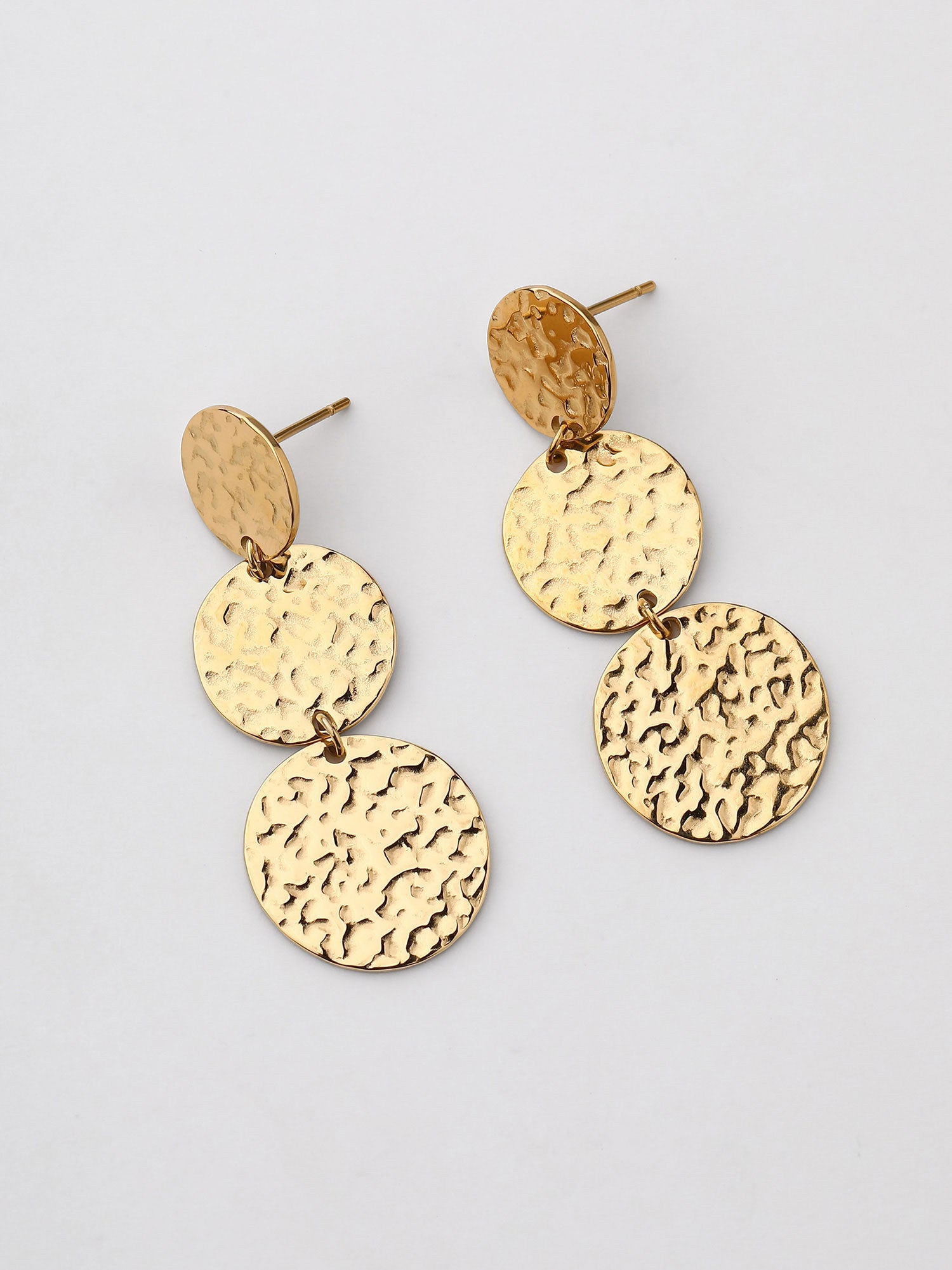 Brincos Pendentes Zaela Dourado Minimal