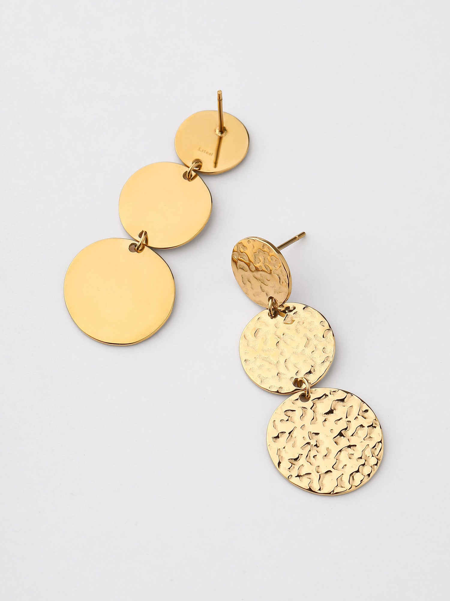 Brincos Pendentes Zaela Dourado Minimal