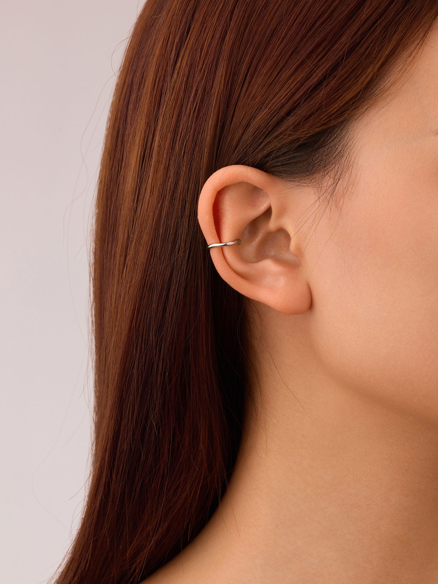 Ear cuff Mysa prateado simples