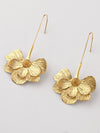 Brincos flor Eira dourados