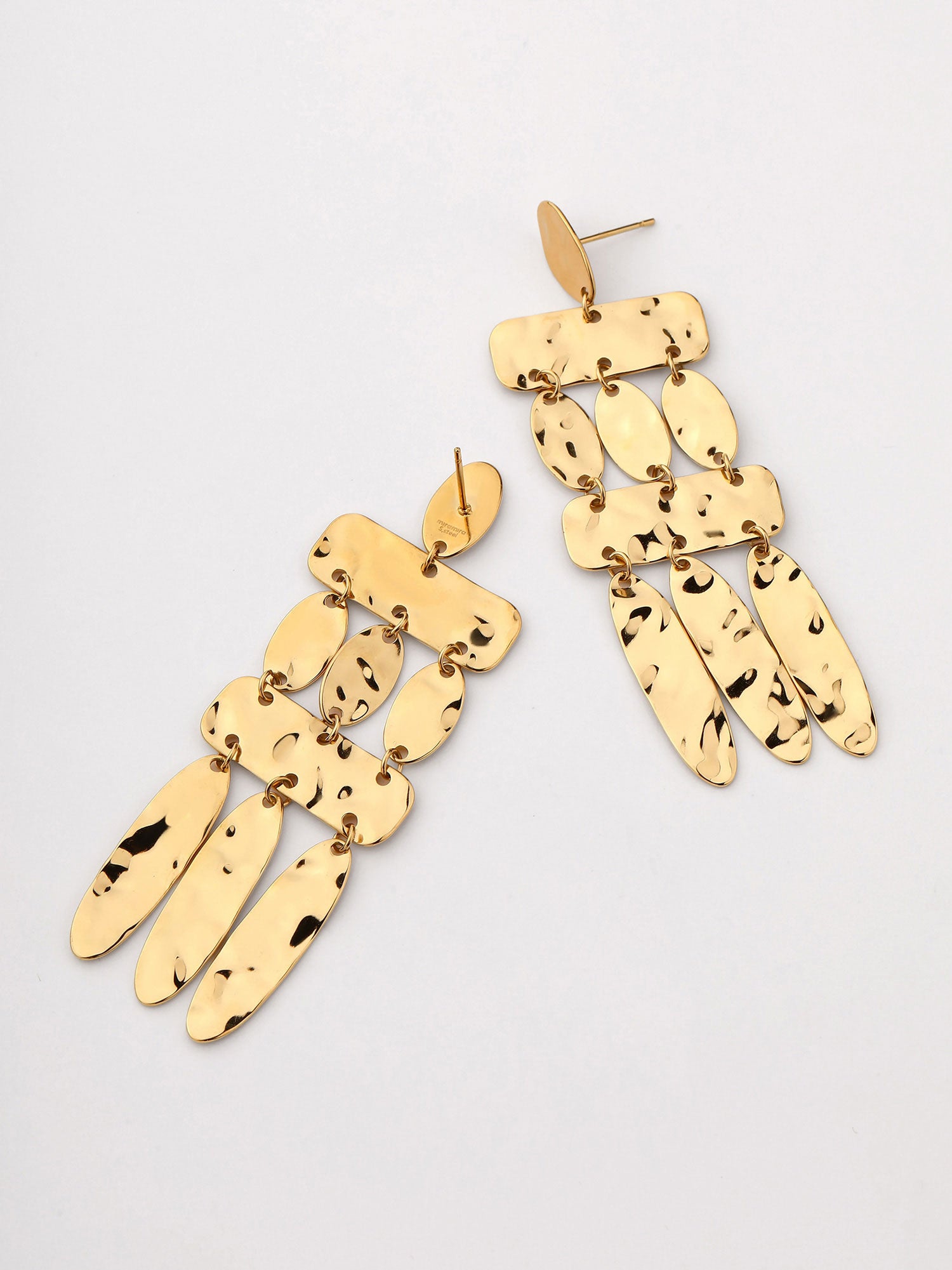 Brincos Pendentes Vera Dourado Sofisticado