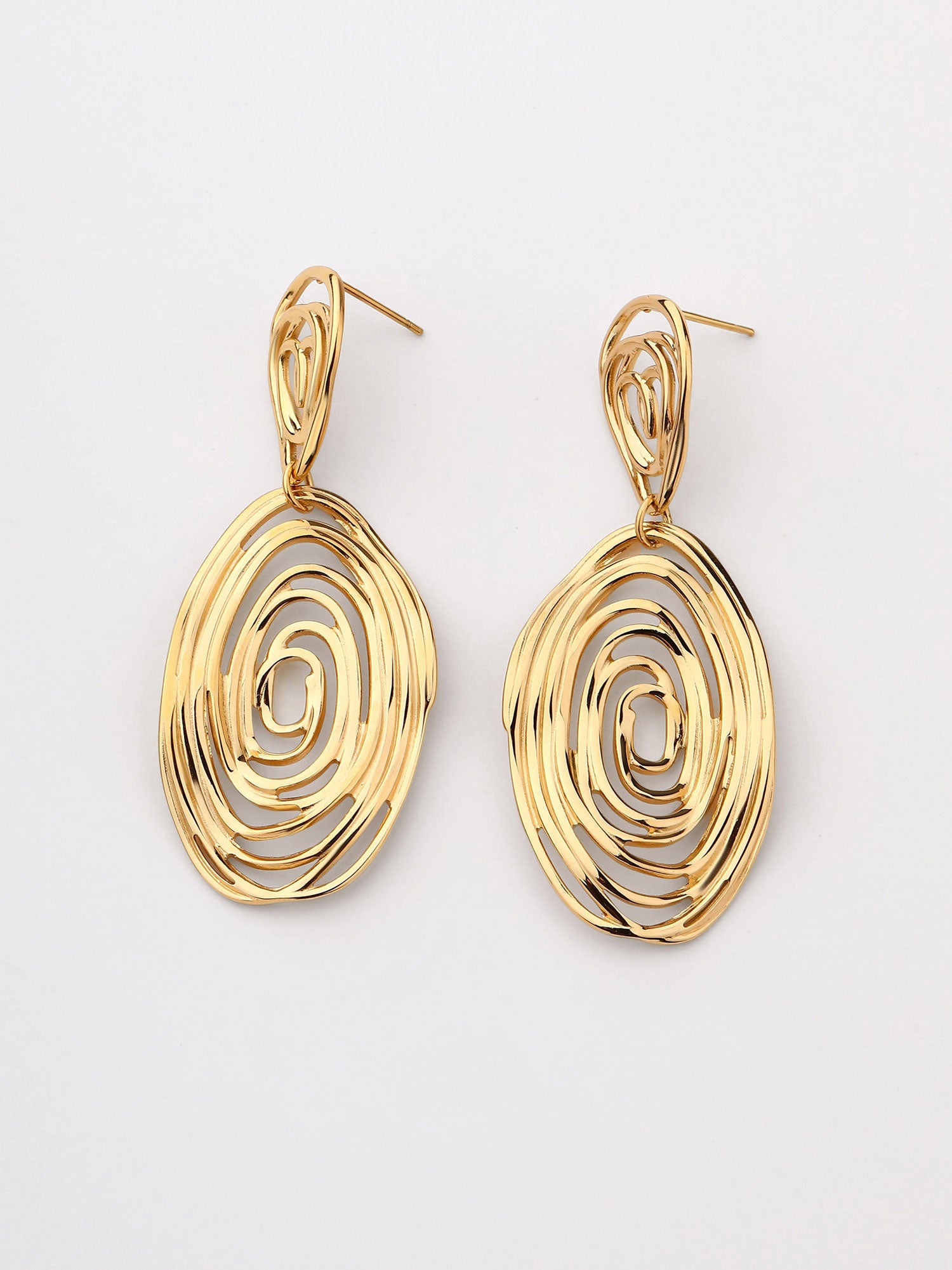 Brincos Pendente Minimal Vaela Dourado