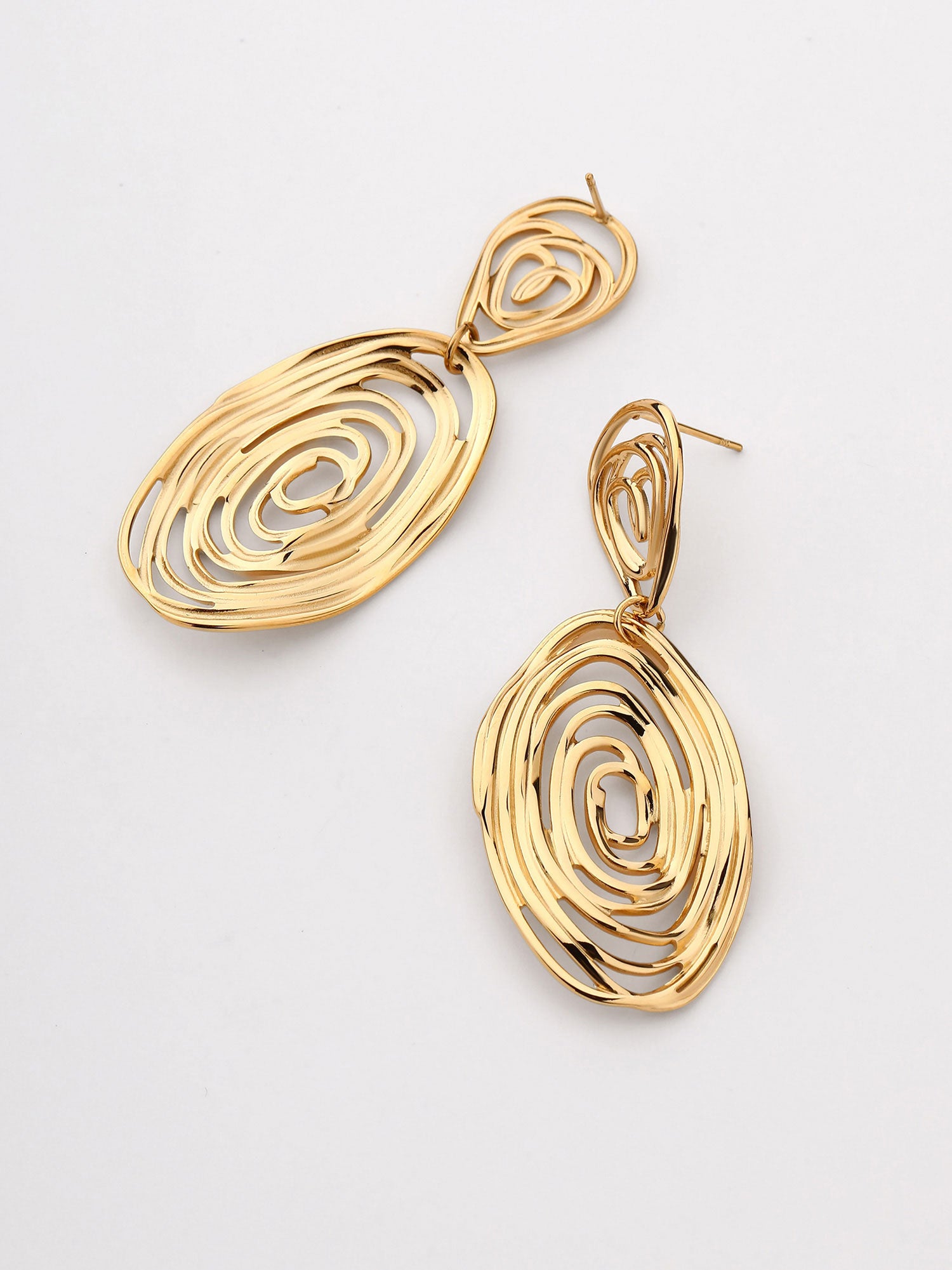 Brincos Pendente Minimal Vaela Dourado