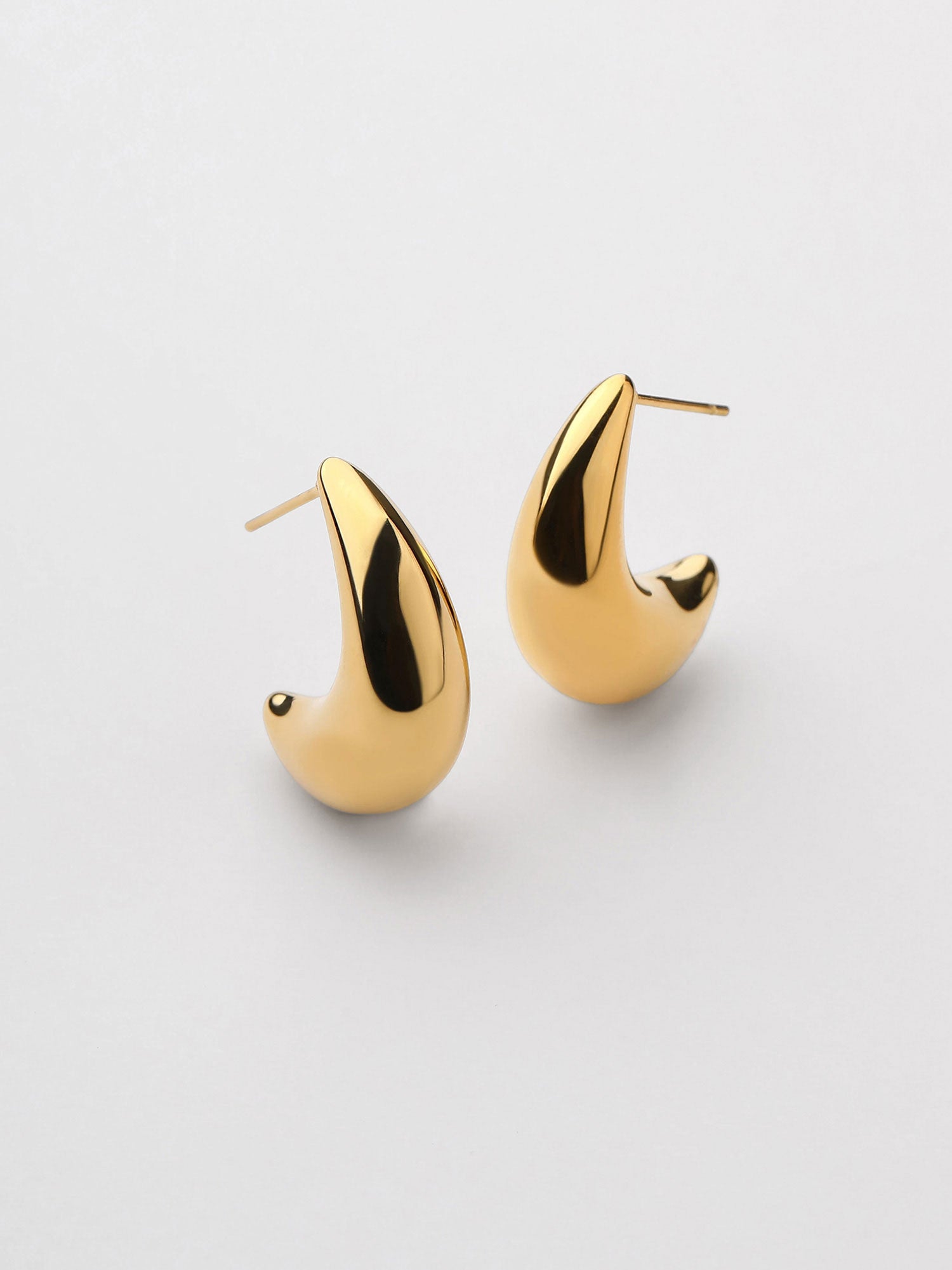 Brincos Rhea Argola Aberta Dourado Minimal