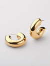 Brincos aro Amelie extra grosso dourados