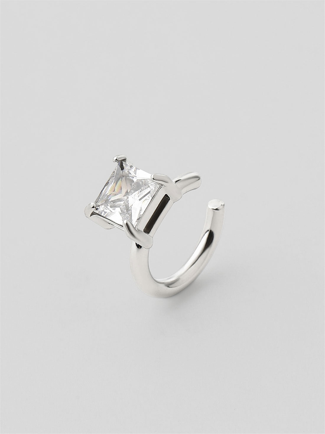 Ear Cuff Nirela Zircónia Prateado