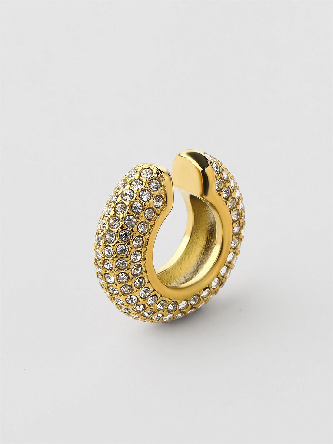 Ear Cuff Cylara Zircónias Dourado