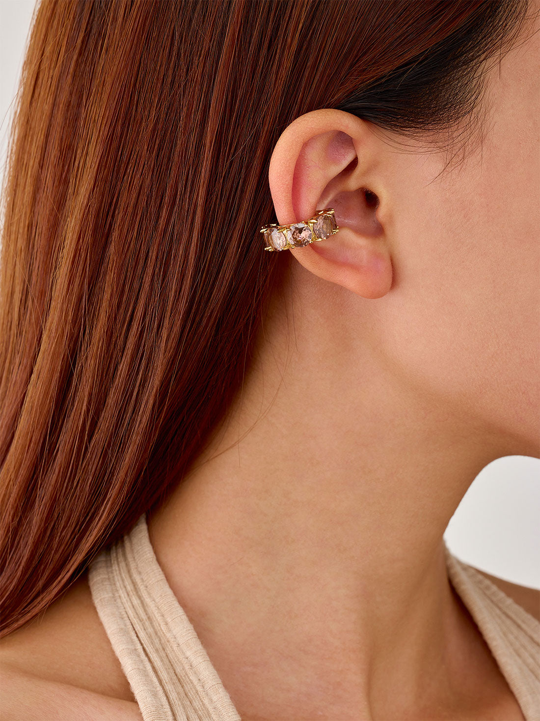 Ear Cuff Sorela Castanho Dourado