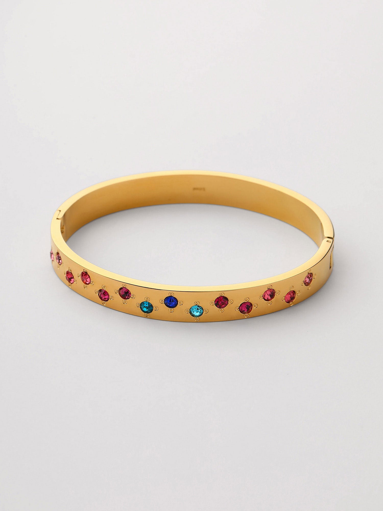 Braceletes Serena Zircónia Multicolor Dourado