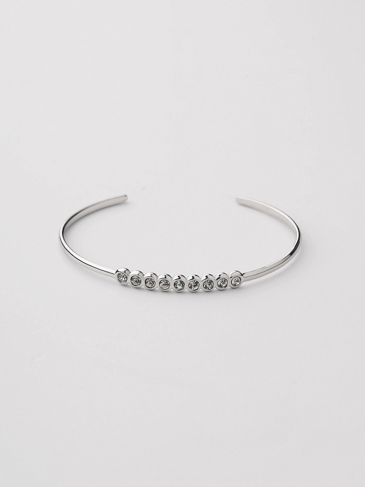 Bracelete com zircónia Luma prateado