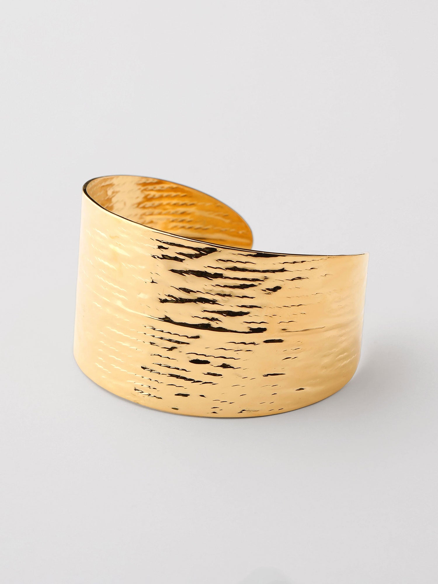 Bracelete aberto liso Dourado