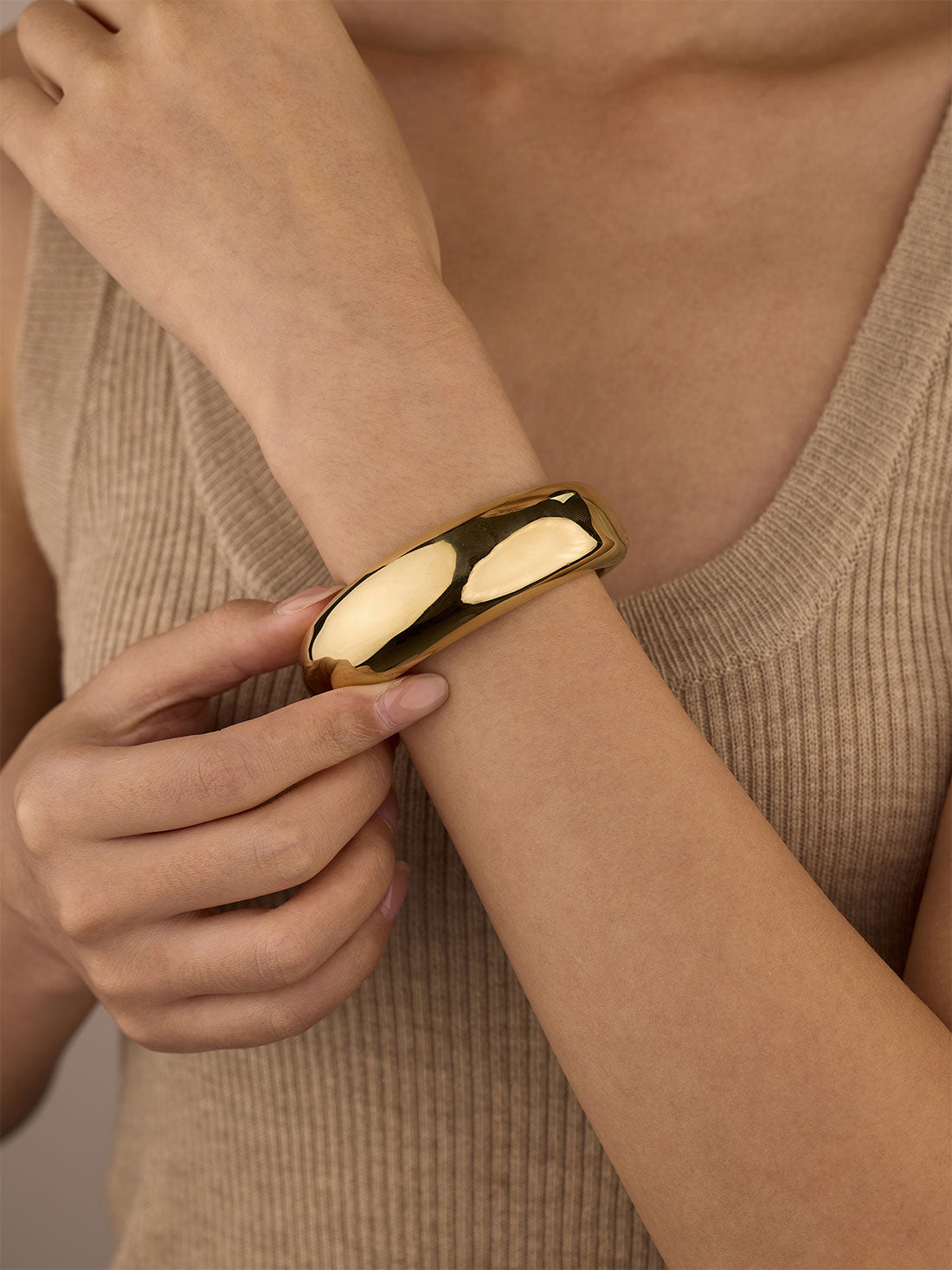 Bracelete Siena Dourado 22 mm
