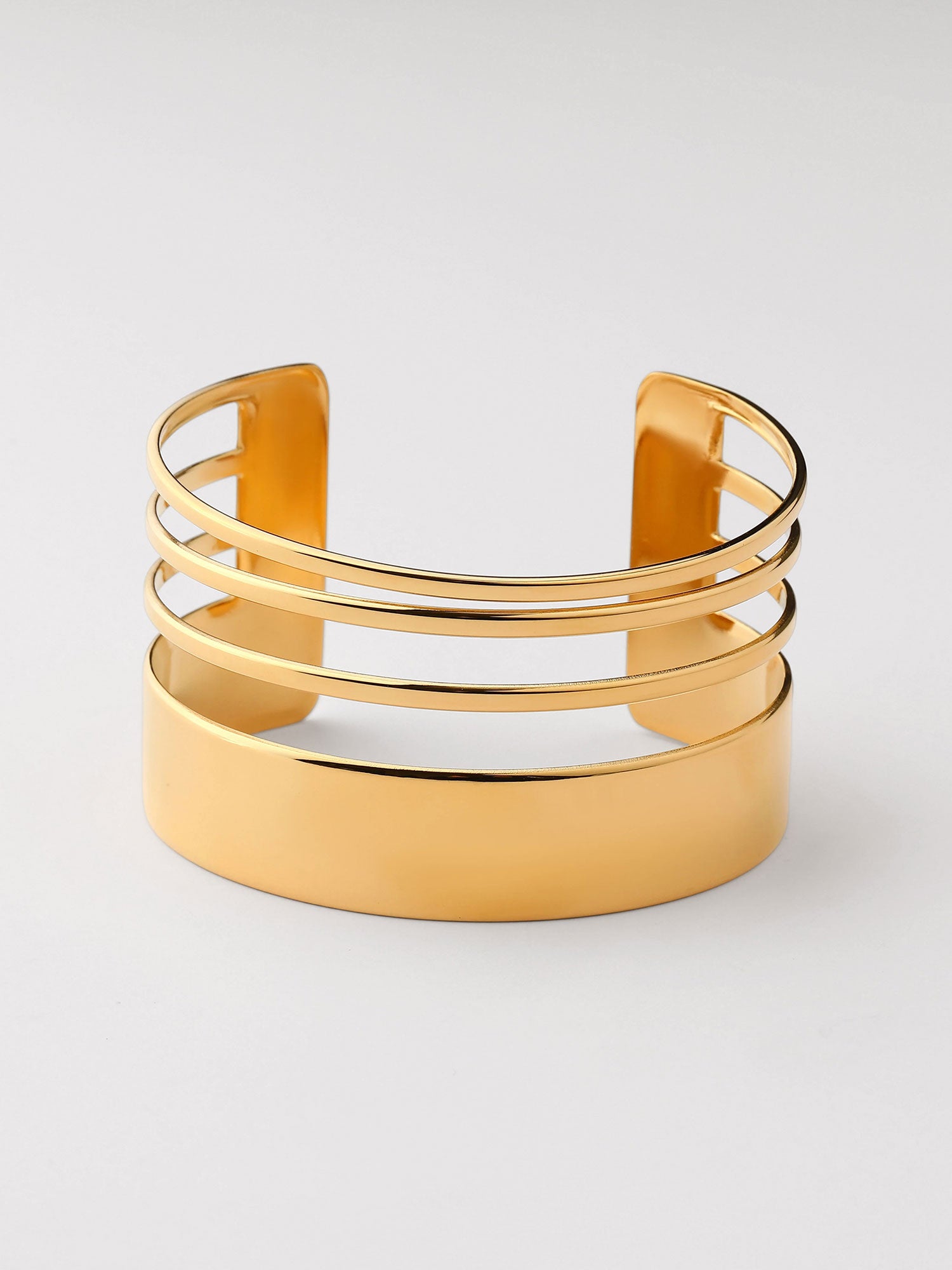 Bracelete aberto Riva dourado