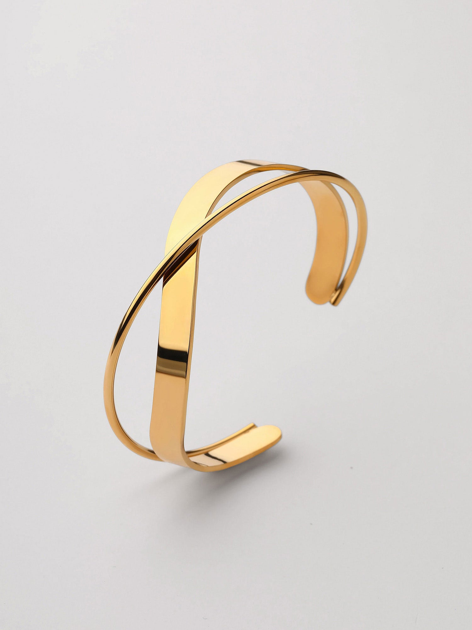 Braceletes Virelle Dupla Entrelaçada Dourado