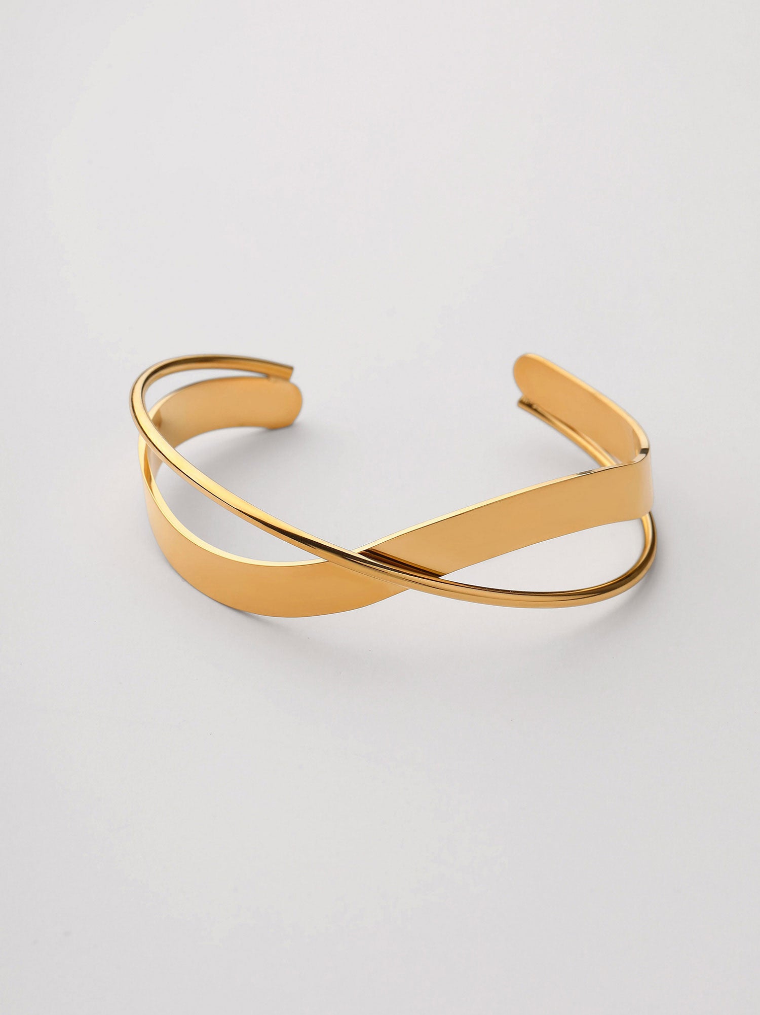 Braceletes Virelle Dupla Entrelaçada Dourado