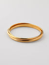 Bracelete triplo liso Dourado