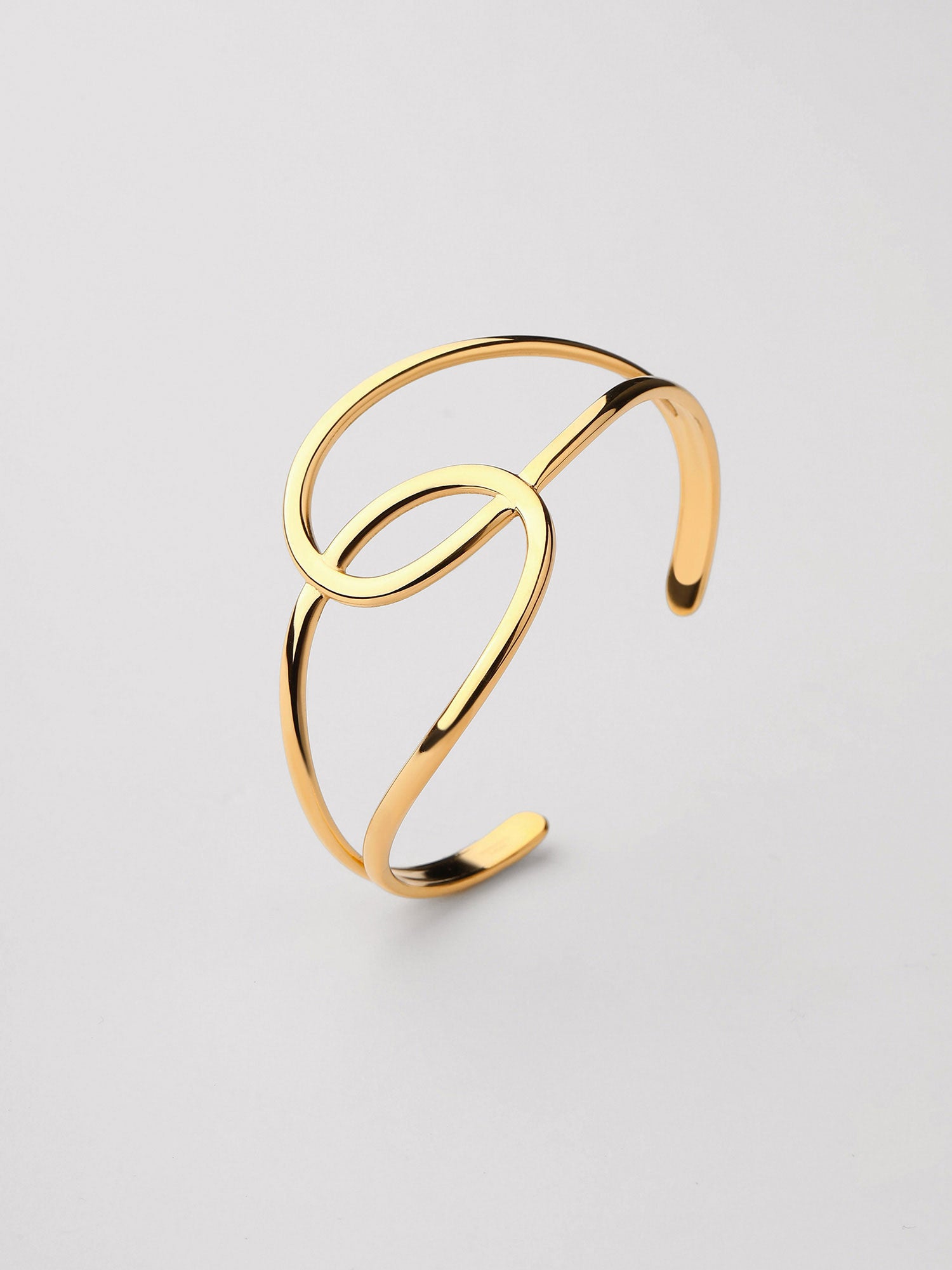 Braceletes Alira Pulseira Aberta Dourado