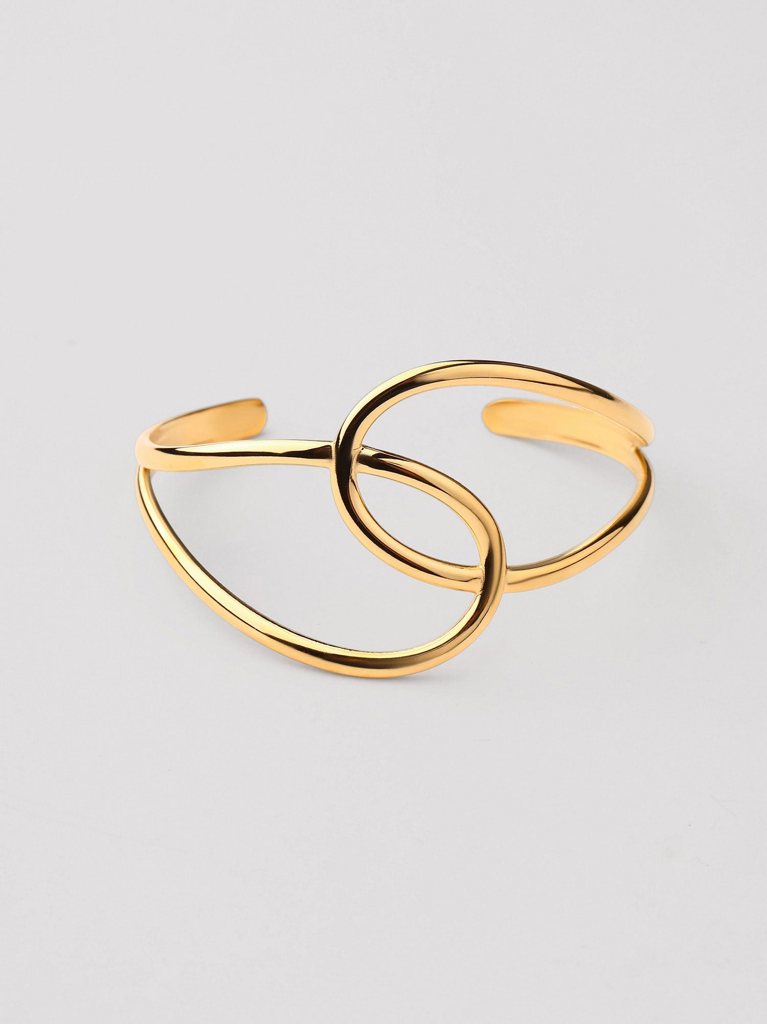 Braceletes Alira Pulseira Aberta Dourado
