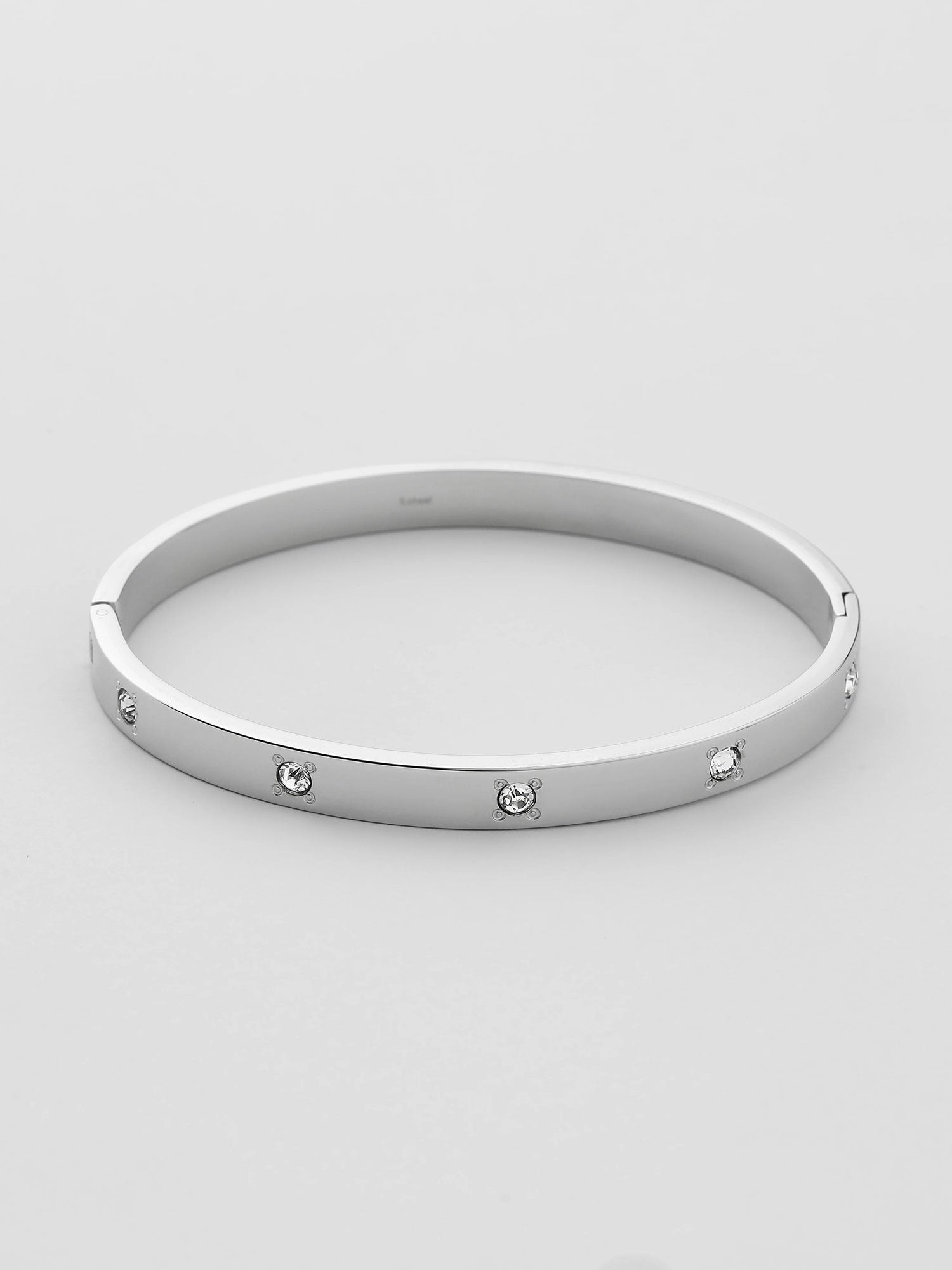 Bracelete com zircónias Prateado