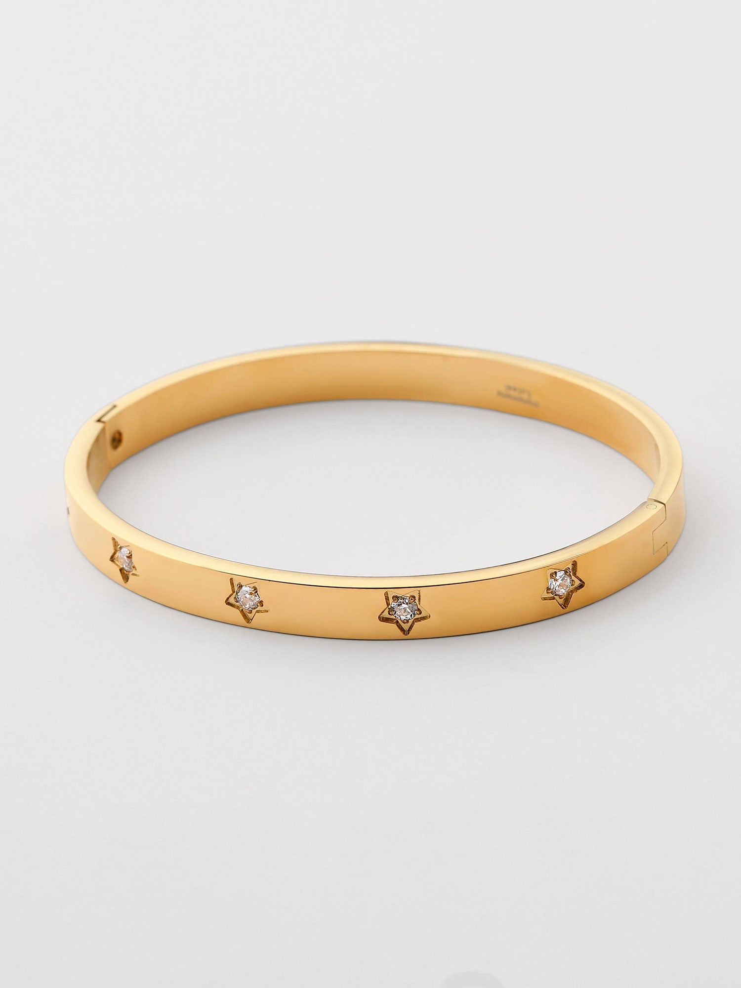 Bracelete fino com zircónia Bañado en Oro