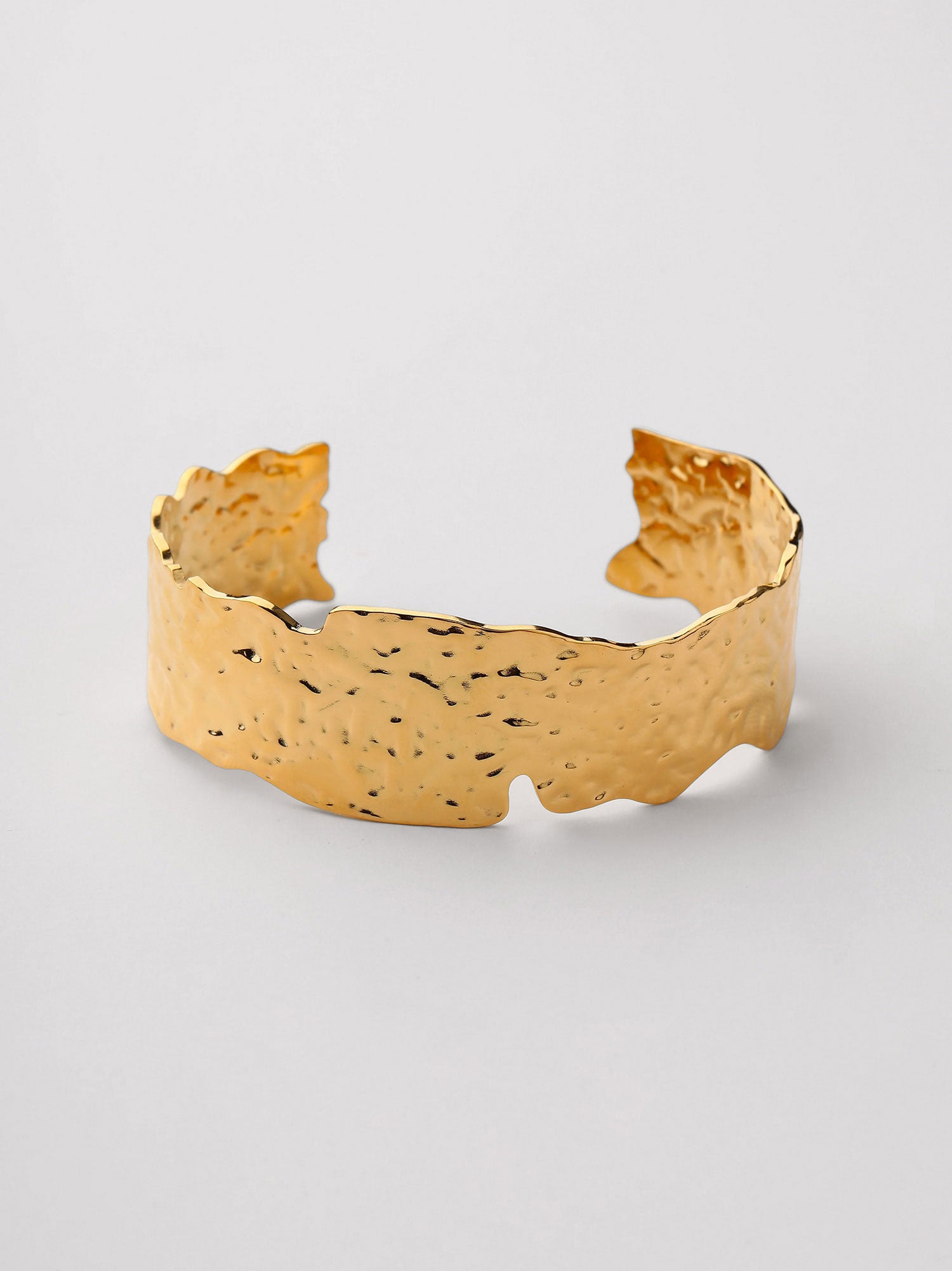 Braceletes Anela Pulseira Aberta Larga Dourado