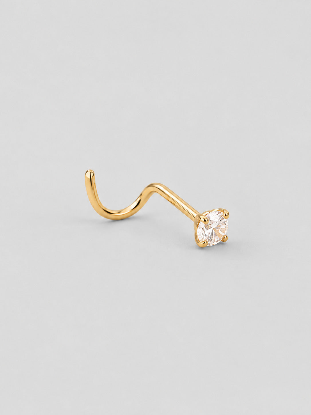 Piercing de Nariz Mara Dourado 3 mm