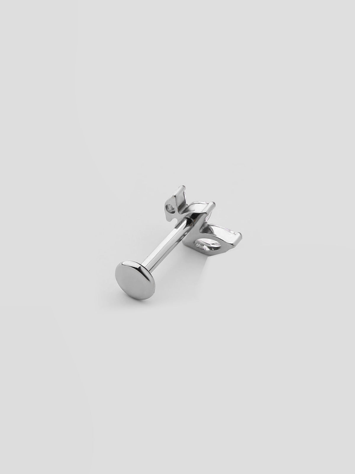 Piercing de Orelha Sira Prateado Zircónias
