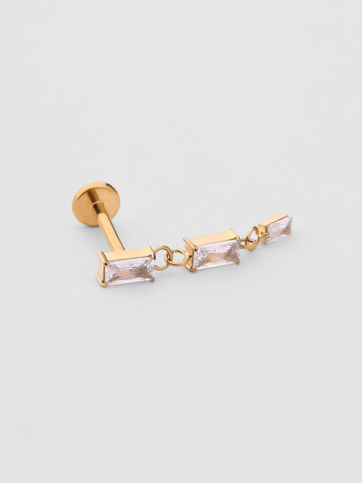 Piercing de Orelha Petra Dourado