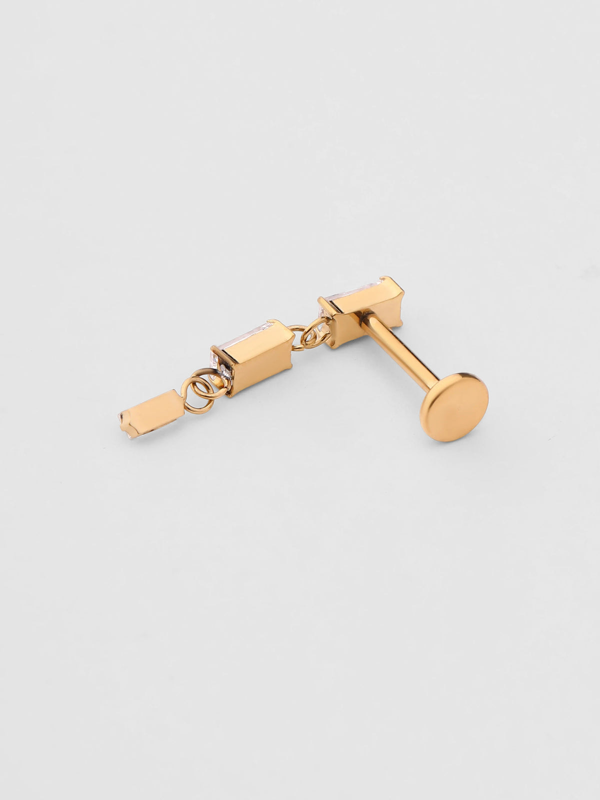 Piercing de Orelha Petra Dourado