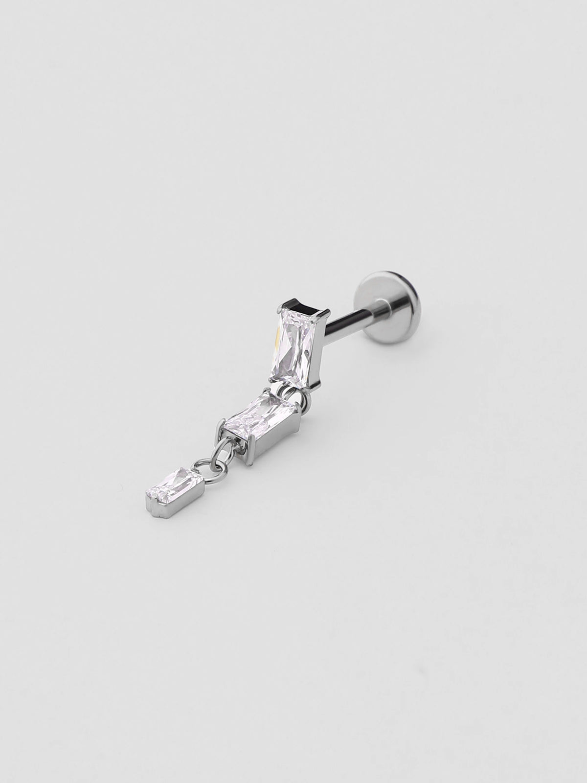 Piercing de Orelha Petra Prateado